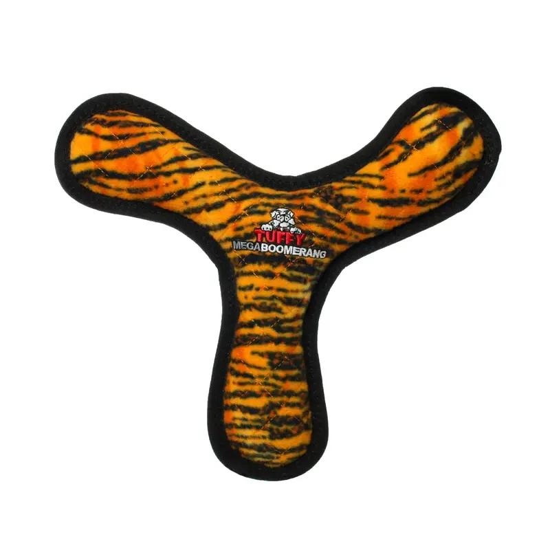Tuffy Mega Boomerang Tiger, Durable, Tough, Squeaky Dog Toy