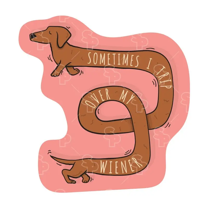 Sticker Pack Sticker-Dog Say wie : LRG