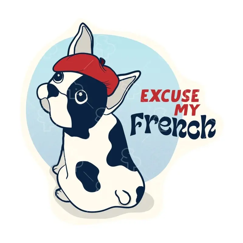 Sticker Pack Sticker- LRG  Excuse My French