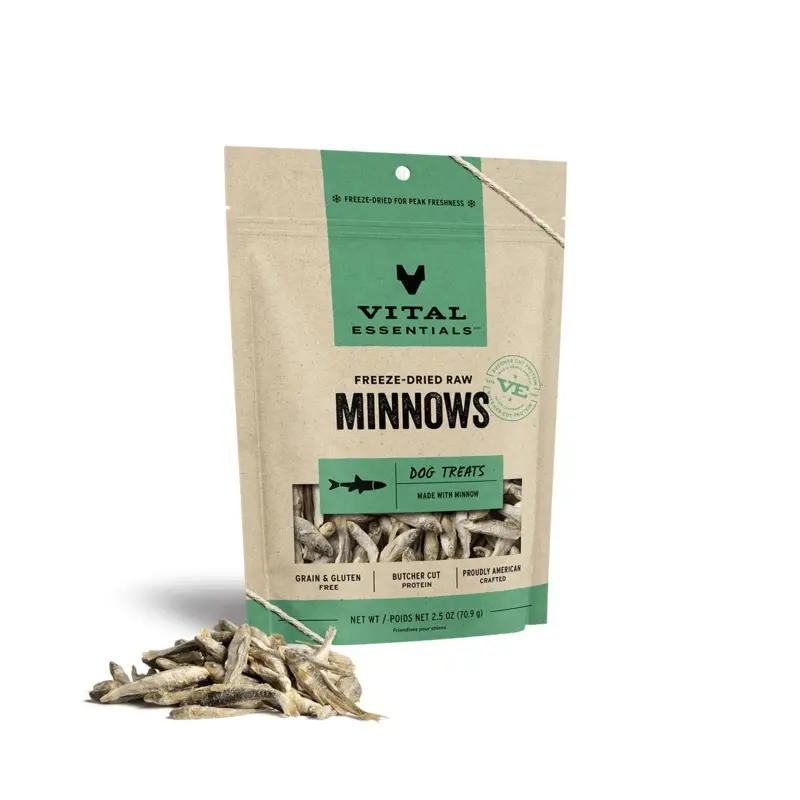 Vital Essentials Treats - Minnows - Various Sizes Available