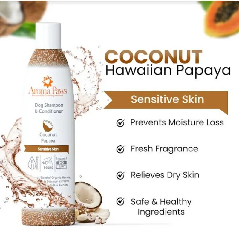 Aroma Paws - 13.5 Oz. Shampoo Coconut Papaya