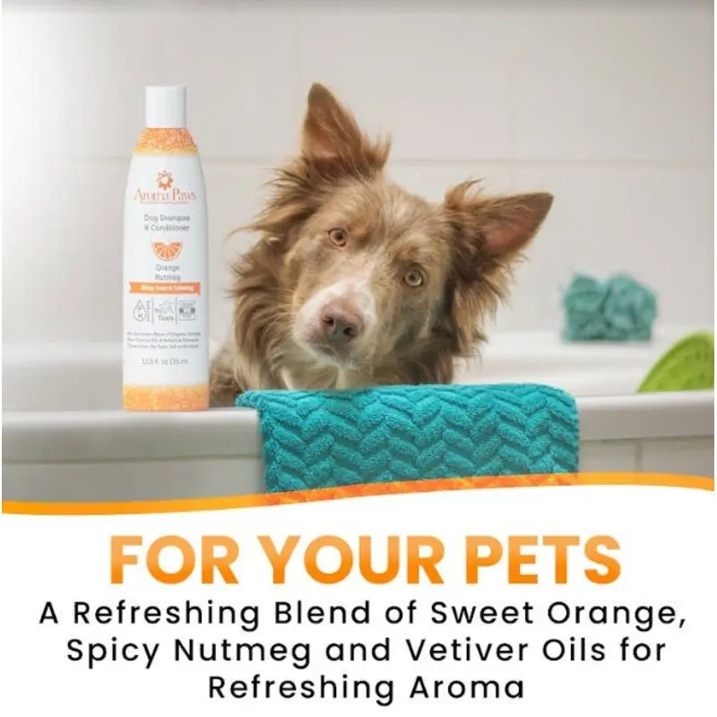 Aroma Paws - 13.5 Oz. Shampoo Orange Nutmeg Vetiver