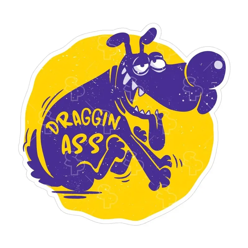 Sticker Pack Sticker SM-Dog Drag Ass : SM