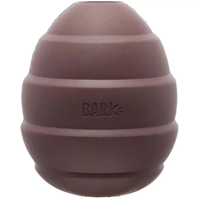 Bark Super Chewer Pup's Treat Pinecone Rubber Dog Toy Brown Large