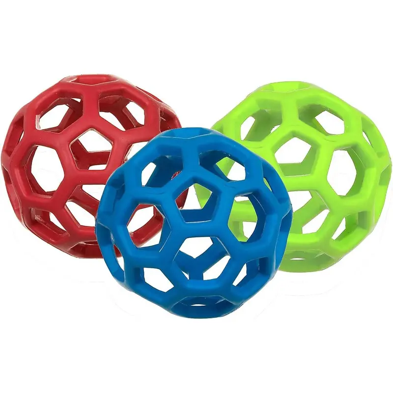 JW Hol-ee Roller Durable Rubber Dog Toy for Fetch and Chew Play in Multiple Sizes