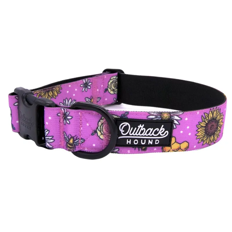 Bees Knees Lilac Dog Collar