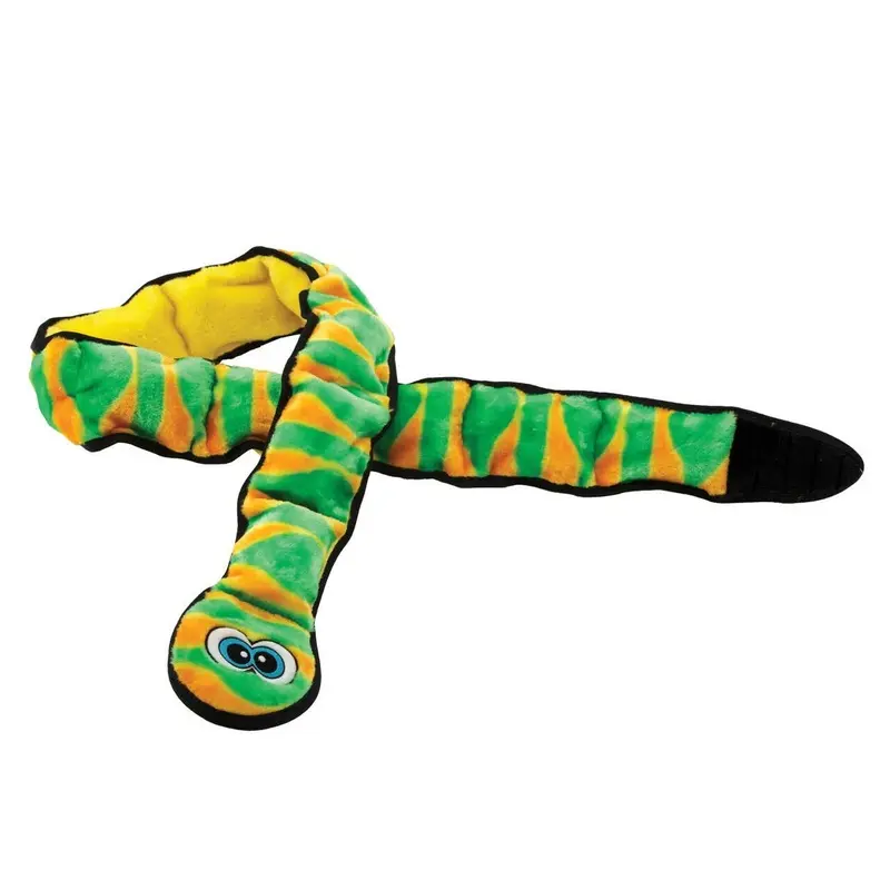 Outward Hound Invincibles Snake Durable Plush Toy Green XXL