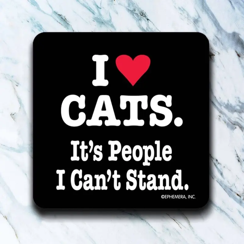 I Heart Cats Coaster
