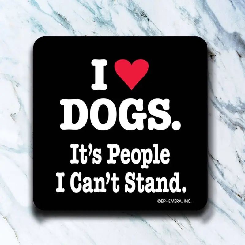 I Heart Dogs Coaster
