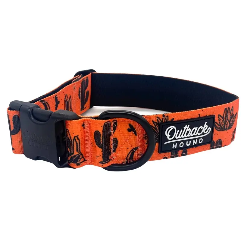 Orange Agave Dog Collar
