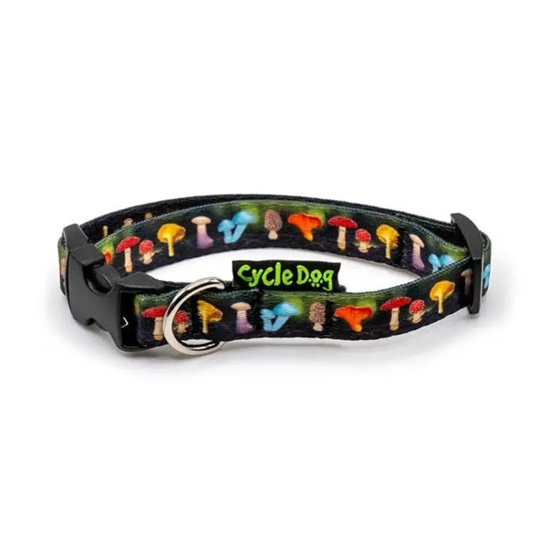 Cycle Dog - Small Ecoweave Mushrooms Dog Collar