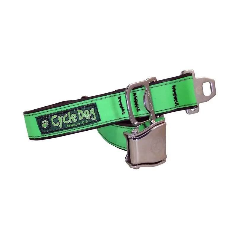 Cycle Dog - Green MAX Reflective Dog Collar