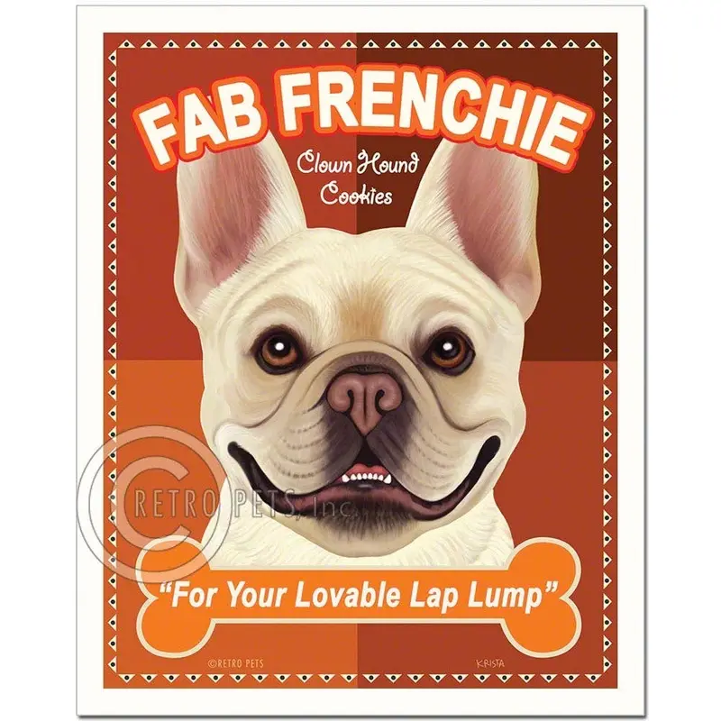 T-110  8x10 Art Print, French Bulldog "Fab Frenchie"