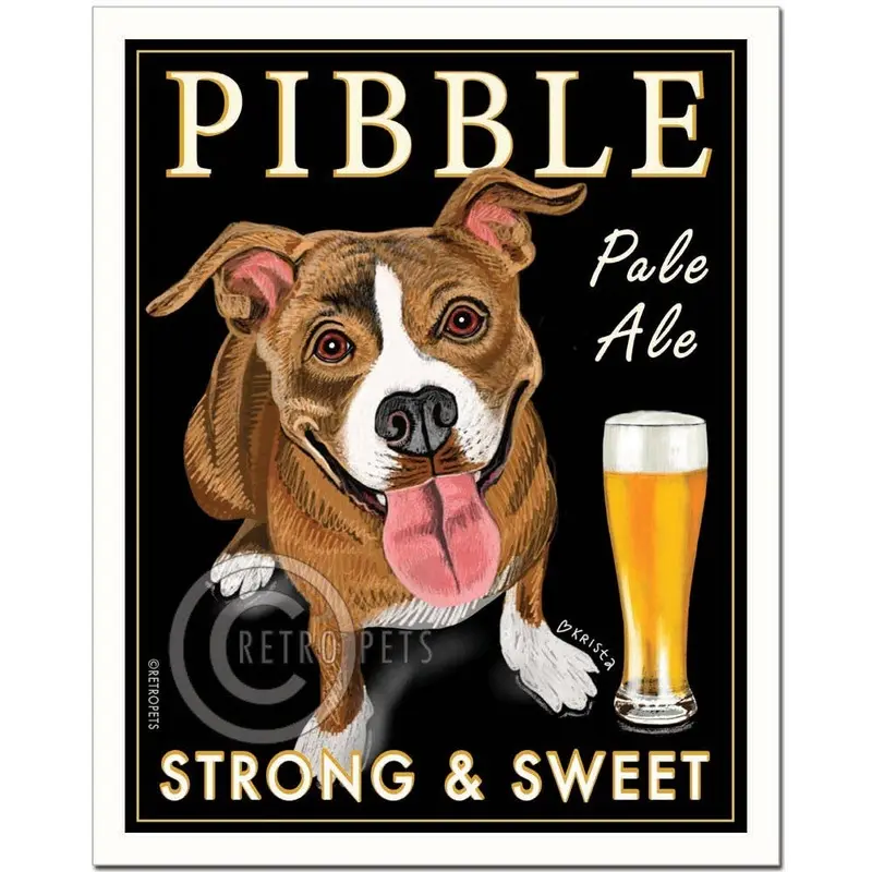 B-127 8x10 Print, Pitbull Terrier Pit Bull "Pibble Pale Ale"