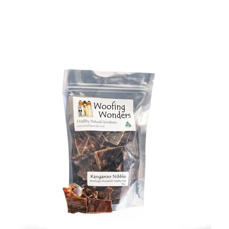 Woofing Wonders Kangaroo Nibble-Lrg - 150 g