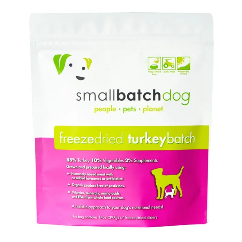 Small Batch Freeze Dried Dog-Turkey : 14 oz
