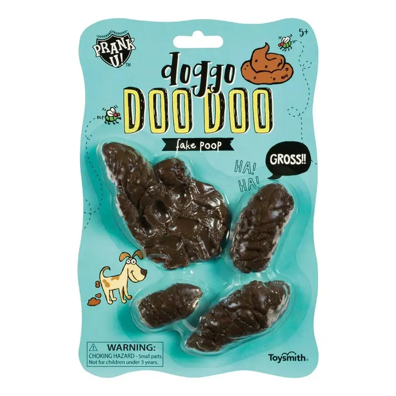 Toysmith - Prank U! Fake Doggo Doo Doo, Looks So Real - 4 Pieces