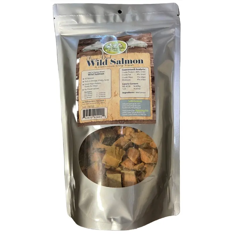 Dog Dog Cat Freeze Dried Treats - Salmon : 5 oz