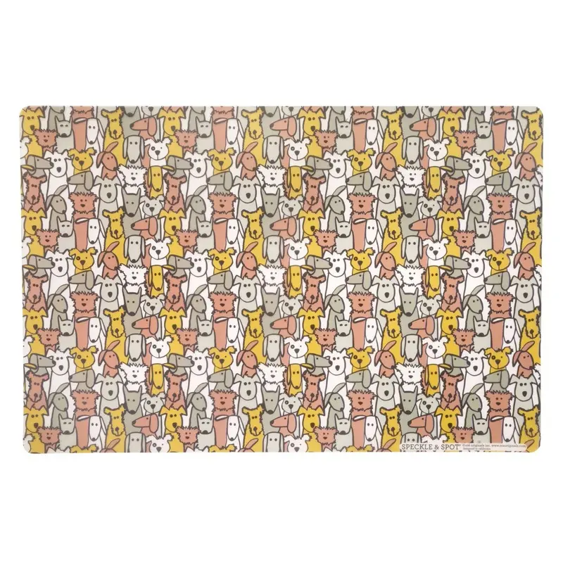 Speckle and Spot by Ore Originals - Pet Placemat | Frosted Random Dogs
