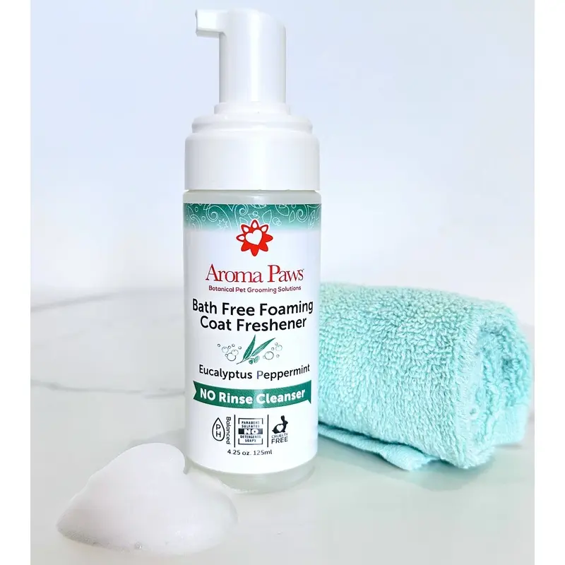 Aroma Paws - 4.25 oz. Bath Free Foaming Coat Freshener-Rinse Free Cleaner