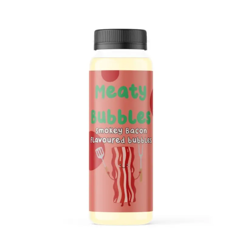 Meaty Bubbles - Smokey Bacon Bubbles - pet bubbles for cats and dogs