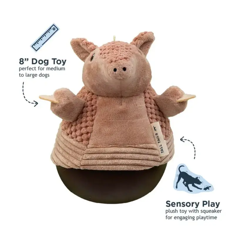 Tall Tails Plush Rolly Polly Armadillo 9"