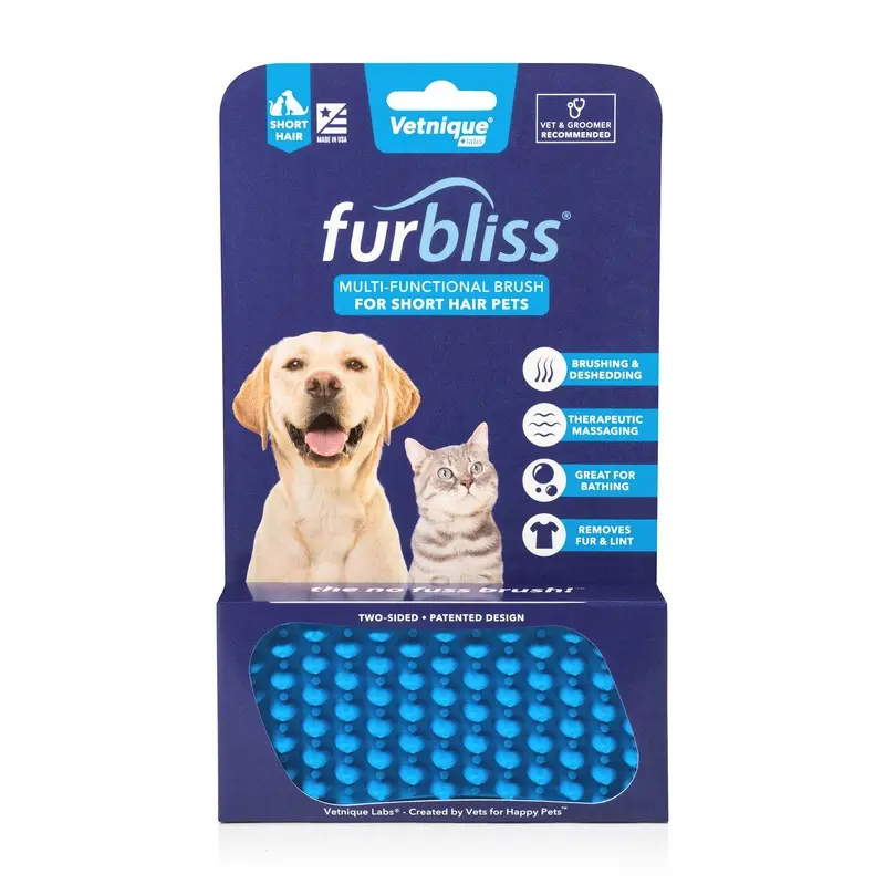 Furbliss Multi-Functional Pet Brush for Short Hair Pets