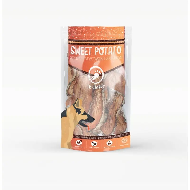Sweet Potato Chews strips 16 oz retail bag