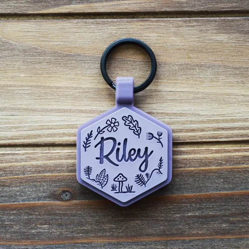 Besties Pets - Woodland Silicone Dog ID Tag