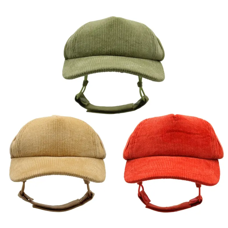 Blank Corduroy Hats l Corduroy Cap for Dogs