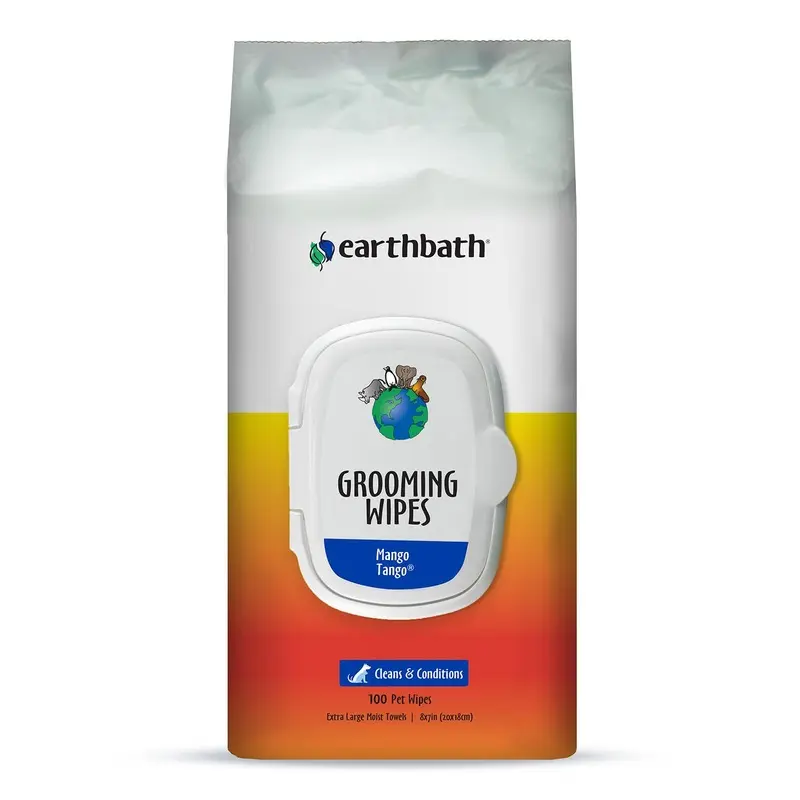 earthbath Grooming Wipes - Mango Tango, 100 ct 100 Count