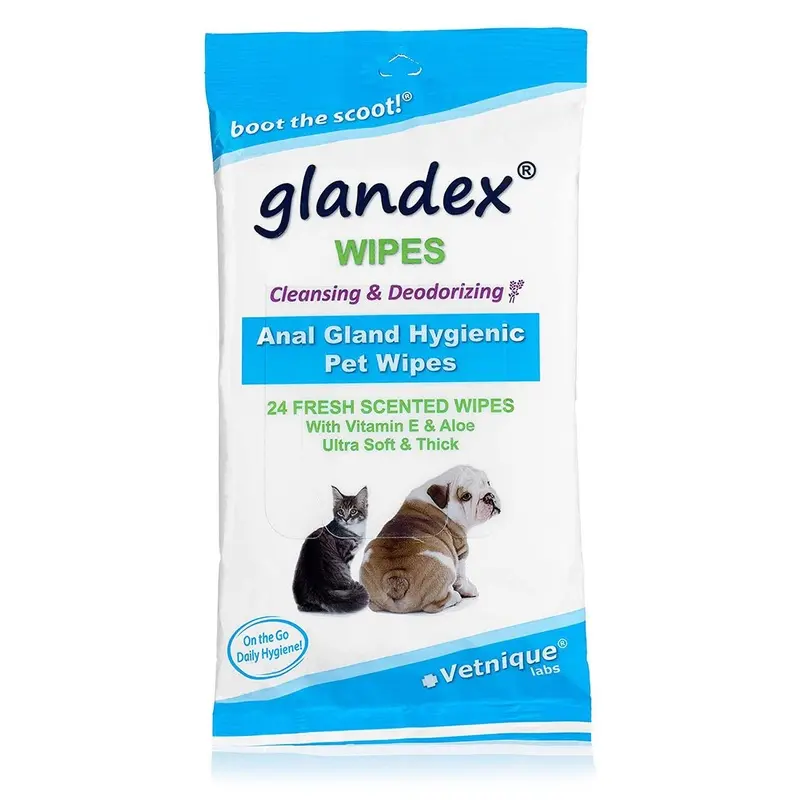 Vetnique Glandex Anal Gland Pet Wipes 75 Count
