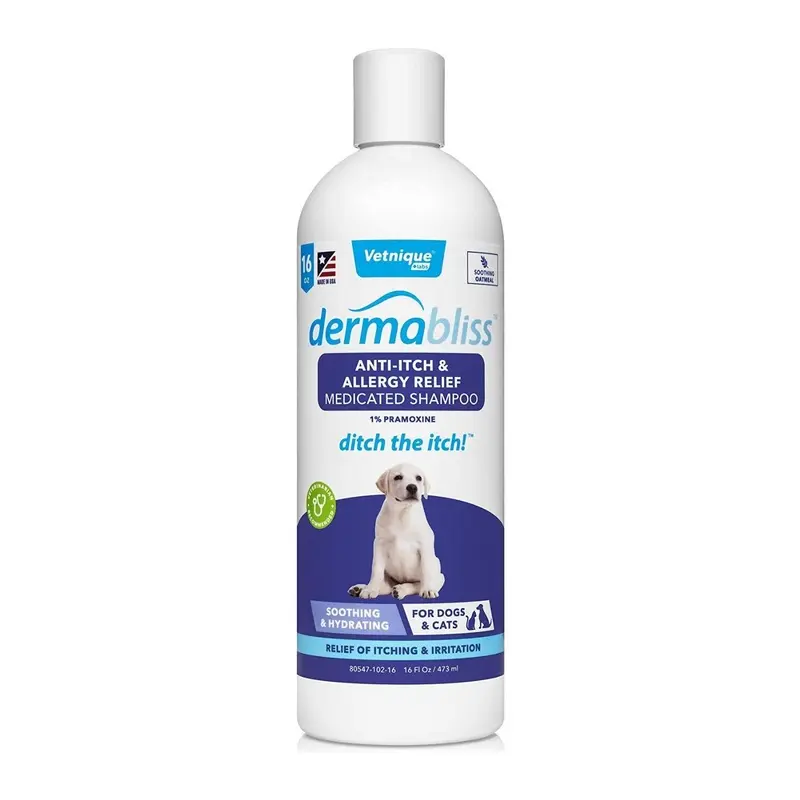 Dermabliss Anti-Itch Allergy Shampoo for Dogs & Cats 16 oz - Out of Stock!