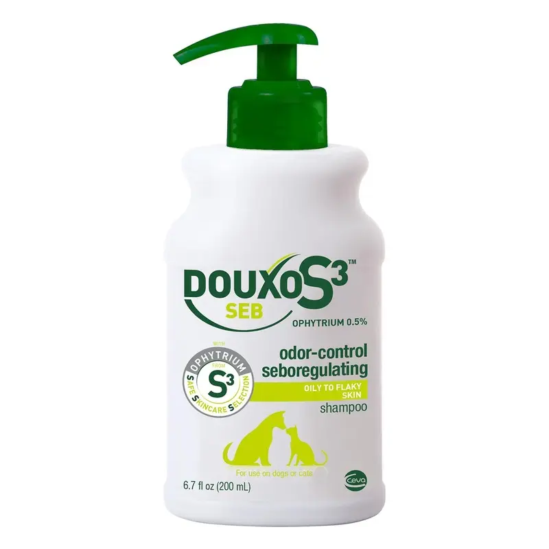 DOUXO S3 SEB Seborrhea Pet Shampoo for Dogs and Cats 6.7-ounce bottle