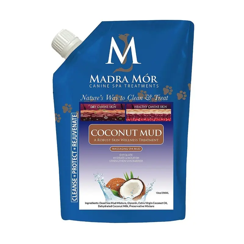 Madra Mr Canine Spa Treatments Soothing Massaging Spa Mud Dog Bath - Coconut Mud