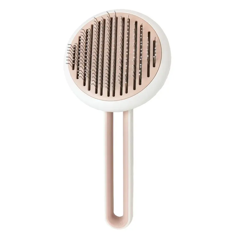 Pet Life Concepto Modern Bristle Pet Deshedder Comb - Pink