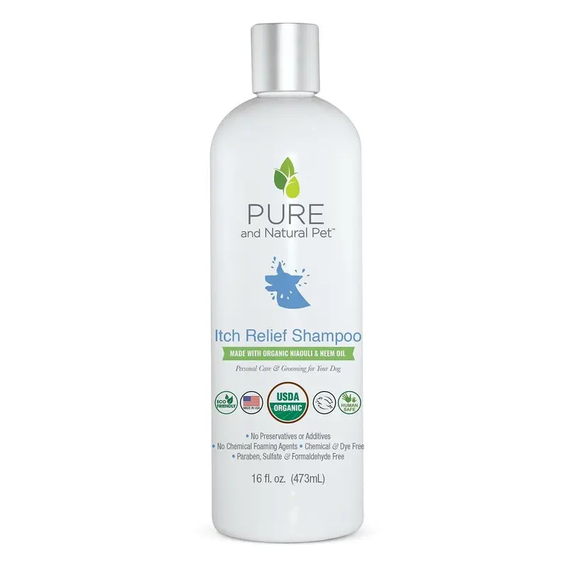 Pure and Natural Pet Itch Relief Organic Shampoo for Dogs