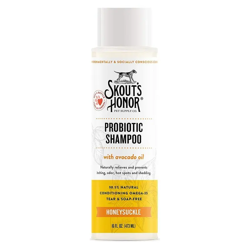 Skout's Honor Probiotic Shampoo for Dogs and Cats - Honeysuckle