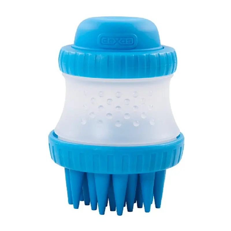 Dexas ScrubBuster Dog Bath Scrubber - Pro Blue