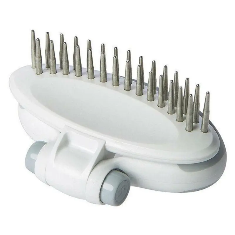 Pet Life Gyrater Swivel Travel Dual-Rowed Grooming Undercoat Pet Rake