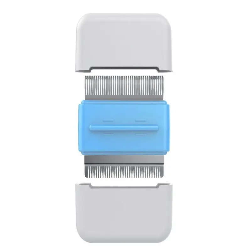 Pet Life Zipocket 2-in-1 Underake Travel Pet Comb - Blue