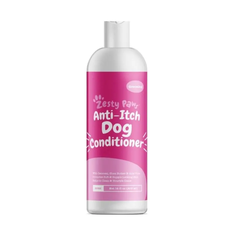 Zesty Paws Oatmeal Anti-Itch Dog Conditioner with Aloe Vera & Organic Shea Butter