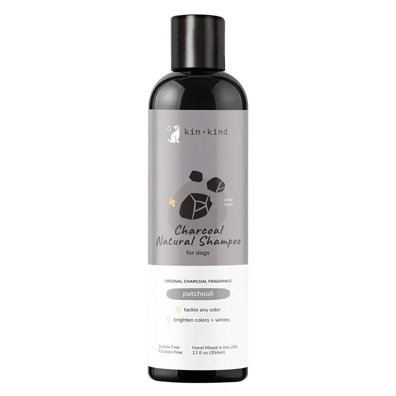 kin+kind Charcoal Deep Clean Organic Shampoo For Dogs - Patchouli