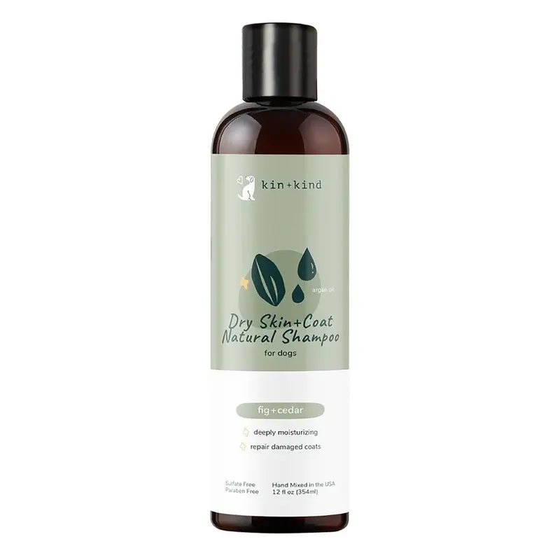 kin+kind Dry Skin & Coat Natural Shampoo for Dogs - Fig + Cedar
