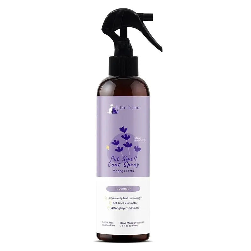 kin+kind Pet Smell Coat Spray for Dogs & Cats - Lavender