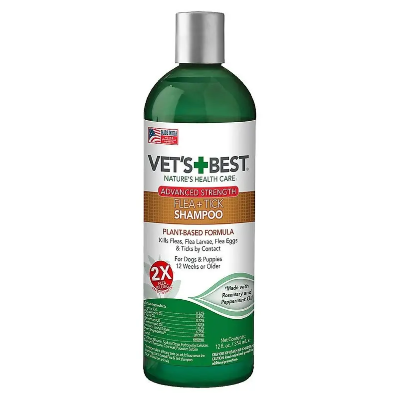 Vet's Best Advanced Strength Flea and Tick Dog Shampoo