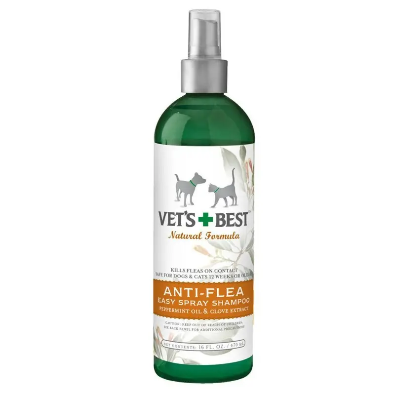 Vet's Best Natural Anti-Flea Easy Spray Dog and Cat Shampoo
