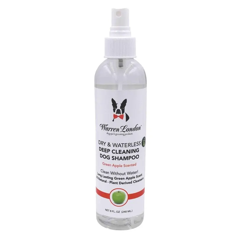 Warren London Dry & Waterless Deep Cleaning Dog Shampoo - Green Apple Scent