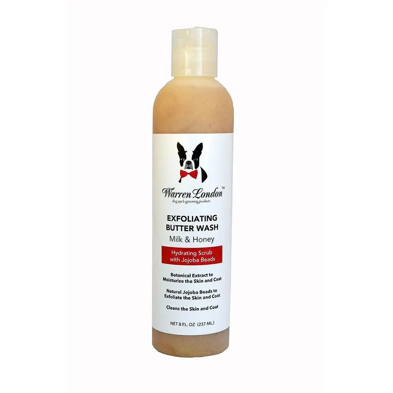 Warren London Exfoliating Butter Dog Wash - Jojoba Beads Milk & Honey