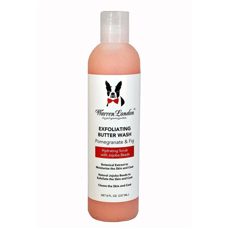 Warren London Exfoliating Butter Dog Wash - Jojoba Beads Pomegranate & Fig